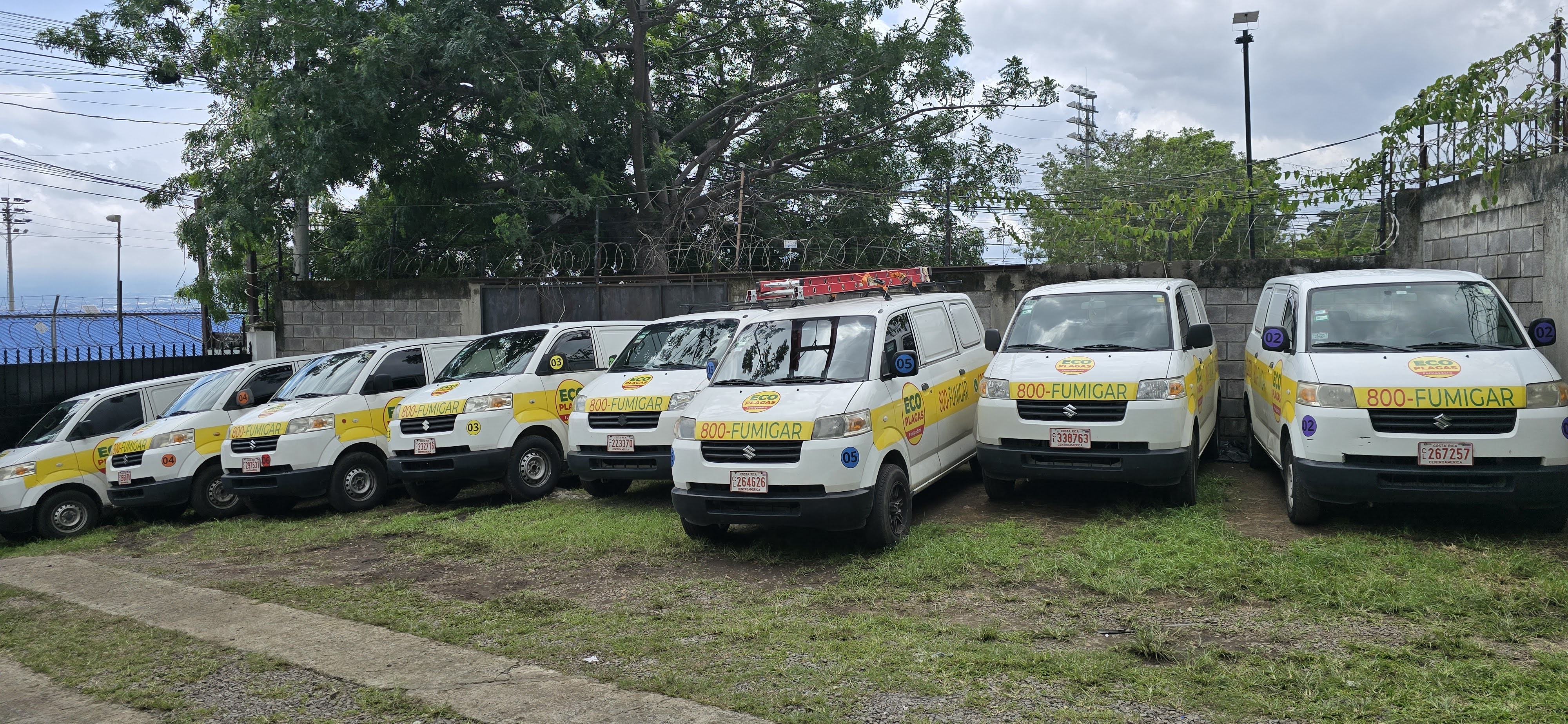Flota de vans EcoPlagas 800-Fumigar Costa Rica